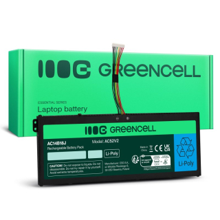*Green Cell AC52V2 Baterie Acer AC14B13J AC14B18J do Acer Aspire 3 A315-23 A315-55G ES1-111M ES1-331 ES1-531 ES1-533 ES1-571 3600mAh Li-Ion