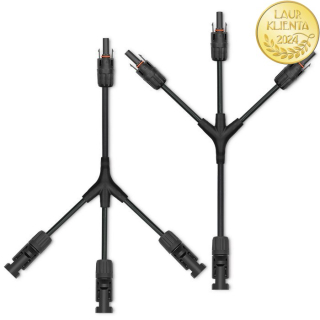 *Qoltec 52601 Instalační konektor MC4 Typ Y | 1000V | 30A  pro připojení fotovoltaických panelů 