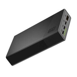 *Green Cell Powerbanka PowerPlay20s 20000mAh 22,5W PD USB C s rychlým nabíjením - černá - Panther Black