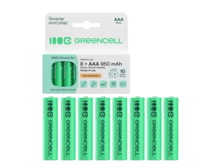 *Green Cell Dobíjecí baterie Ni-MH 8x AAA HR6 950 mAh