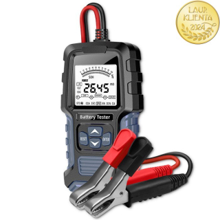 *Qoltec 52487 Digitální tester baterií s LCD displejem | 12V | 24V | 3Ah-250Ah