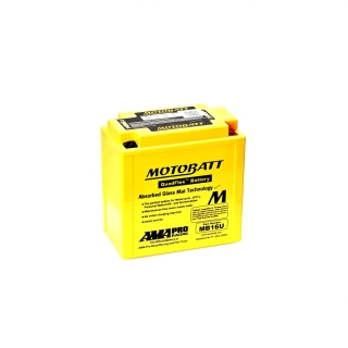 Motobatt MB16U AGM motobaterie 12V 20Ah 250A | Náhrada YB16B-A, YB16B-A1, YB16B-A2 | Oficiální CZ distribuce