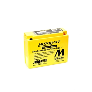 Motobatt MB16AU AGM motobaterie 12V 20,5Ah 250A | Náhrada YB16AL-A2 | Oficiální CZ distribuce