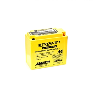 Motobatt MB18U AGM motobaterie 12V 22,5Ah 280A | Náhrada YB18-A, YB18L-A, YB18L-A2 | Oficiální CZ distribuce