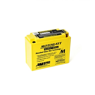 Motobatt MBTX24U 12V 25Ah AGM motobaterie | 350A CCA, QuadFlex, 4 póly, náhrada YTX24HL
