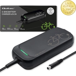 *Qoltec 50334 Rychlá voděodolná nabíječka Qoltec pro elektrickou koloběžku XIAOMI 36V/42V 2A konektor 8,0 x 8,0 mm + napájecí kabel
