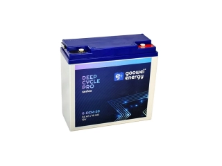 *Trakční baterie GOOWEI ENERGY 6-DZM-20 12V 24Ah GEL (Deep Cycle) – pro elektrokola, vozíky, solární systémy