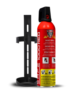SET Hasicí sprej SAFE 1000 RED + držák SAFE 100C