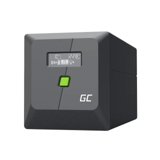 Green Cell UPSLP480 Záložní zdroj UPS Greencell 750VA 480W PowerProof s LCD displejem, čistý sinus