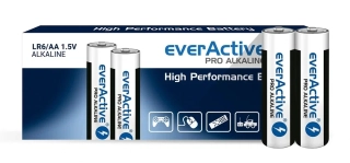 *Alkalické tužkové baterie everActive Pro AA / LR6 1,5 V – 10 ks
