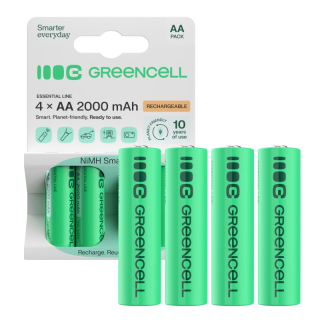 *Green Cell Dobíjecí baterie Ni-MH 4x AA HR6 2000mAh