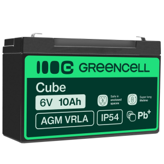 *Green Cell AGM Baterie 6V 10Ah