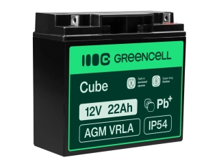 *Green Cell AGM Baterie 12V 22Ah Bezúdržbová baterie pro dětské vozíky,skútry a jiné