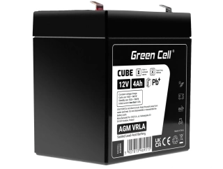 *Green Cell AGM Baterie 12V 4Ah - bezúdržbová baterie pro hračky UPS, pokladny a jiné